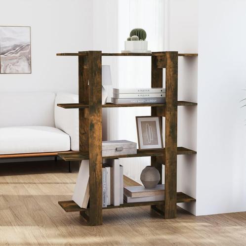 vidaXL Boekenkast/kamerscherm 100x30x123,5 cm gerookt, Huis en Inrichting, Kasten | Boekenkasten, Nieuw, Verzenden