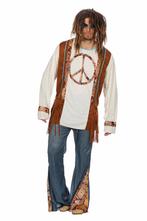 Hippie Kostuum Peace Bruin, Nieuw, Verzenden