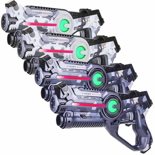 4 Light Battle Active Camo Laserguns - Grijs/Wit, Kinderen en Baby's, Speelgoed | Buiten | Actiespeelgoed, Nieuw, Ophalen of Verzenden