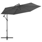 Zweefparasol 300cm Antraciet - Zo Goed Als Nieuw! | OP = OP, Tuin en Terras, Nieuw, Zweefparasol, 3 tot 4 meter, Kantelbaar