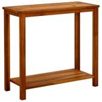 vidaXL Tuinwandtafel 80x35x75 cm massief acaciahout, Tuin en Terras, Verzenden, Nieuw