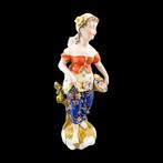 Sitzendorf - Tall figurine of peasant flower seller -