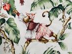 Vrolijke apen: Katoenen stof volgens Oeko Tex Standaard 100, Antiek en Kunst