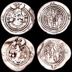Sassaniedische Rijk Drachm Set of two silver drachmas.