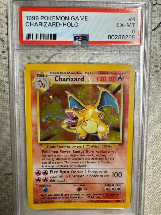 Pokémon - 1 Graded card - Charizard - PSA 6 - WOTC - Base, Hobby en Vrije tijd, Verzamelkaartspellen | Pokémon