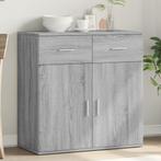 vidaXL Dressoir 79x38x80 cm bewerkt hout grijs sonoma, Huis en Inrichting, Verzenden, Nieuw