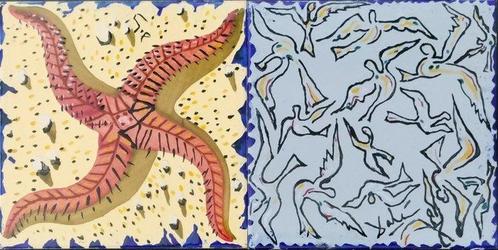 Wanddecoratie (2) - Spanje, Antiek en Kunst, Antiek | Glaswerk en Kristal