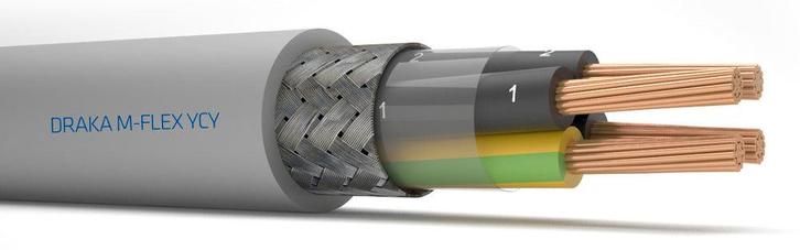 Draka M-Flex YCY 12G0.75 Câble De Contrôle Blindé - 126645, Doe-het-zelf en Bouw, Elektriciteit en Kabels, Verzenden