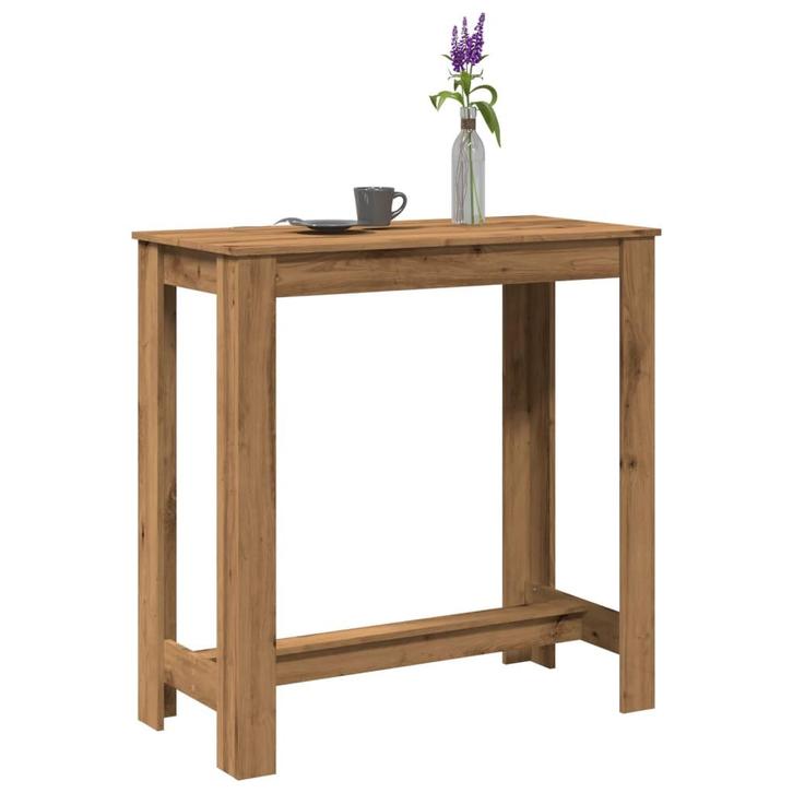 vidaXL Bartafel 102x50x103,5 cm bewerkt hout artisanaal, Huis en Inrichting, Tafels | Eettafels, Nieuw, Verzenden