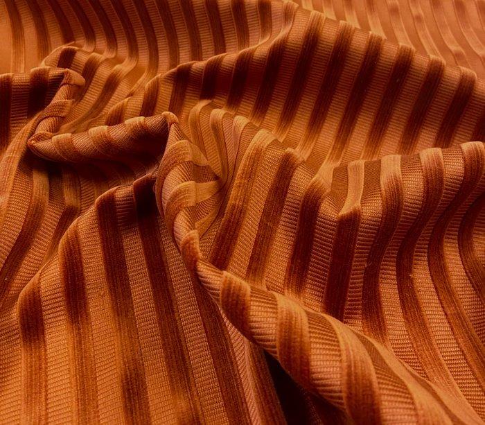 Prestigieuze koperstof in katoen met verticale strepen in, Antiek en Kunst, Antiek | Tapijten, Tafelkleden en Textiel