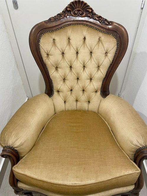 Fauteuil - Elegante antieke Victoriaanse hondraam, uit de, Antiek en Kunst, Antiek | Overige Antiek