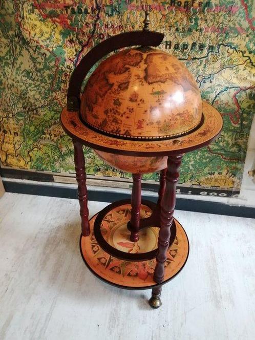 Bar globe - Bois - Globebar Barglobe, Antiek en Kunst, Curiosa en Brocante