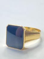 Zonder Minimumprijs - Ring - 18 karaat Geel goud Onyx, Nieuw