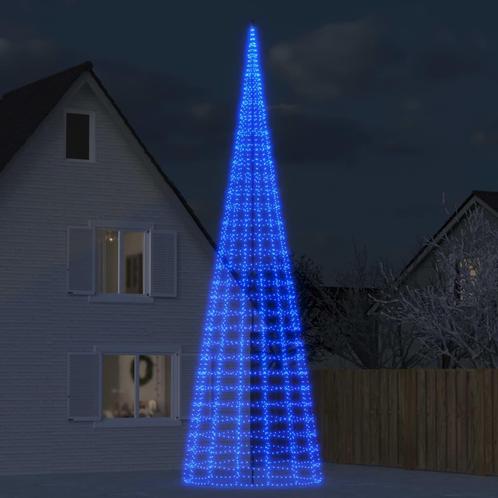 vidaXL Lichtkegel aan vlaggenmast 3000 blauwe LEDs 800 cm, Divers, Noël, Envoi