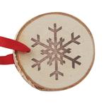 Hangdecoratie Sneeuwvlok Hout 6st, Hobby en Vrije tijd, Verzenden, Nieuw