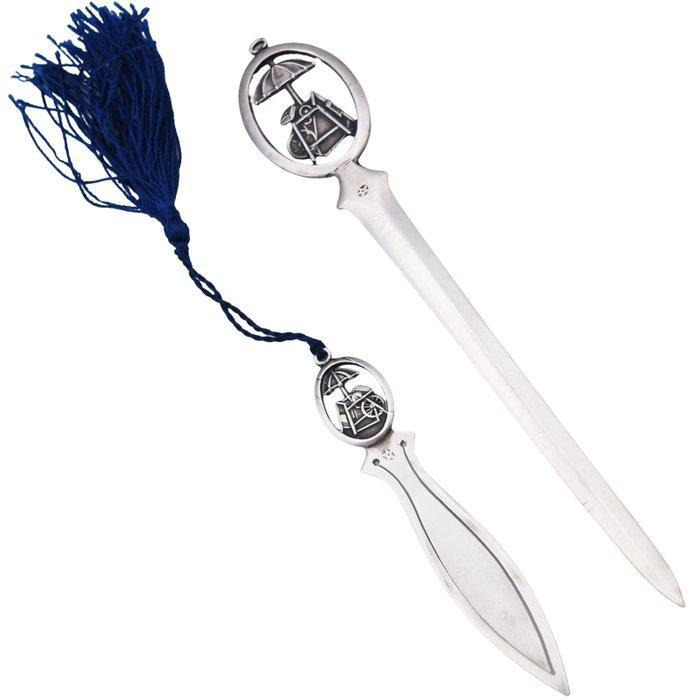 Briefopener - Marcapáginas - Zilver, Antiek en Kunst, Antiek | Zilver en Goud