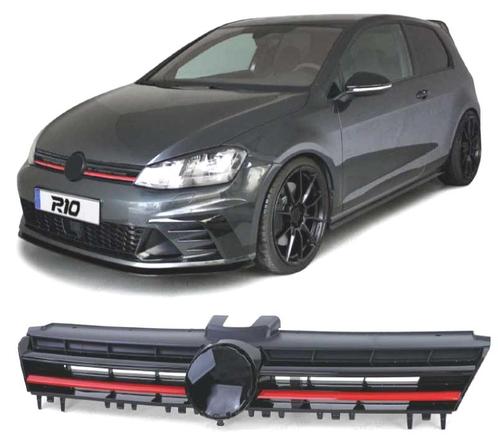 CALANDRE VOLKSWAGEN VW GOLF 7 12-17 LOOK R NOIR ROUGE, Auto-onderdelen, Carrosserie, Verzenden