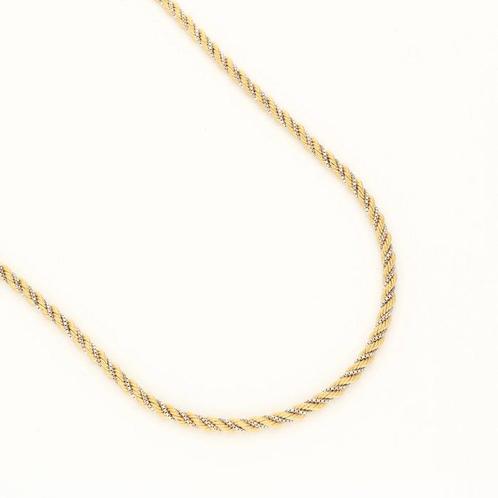 Collier - 14 carats Or blanc, Or jaune, Handtassen en Accessoires, Kettingen