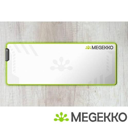 Megekko RGB Gaming Muismat Heavy Duty White XXL 800 x 300 mm, Informatique & Logiciels, Ordinateurs & Logiciels Autre, Envoi