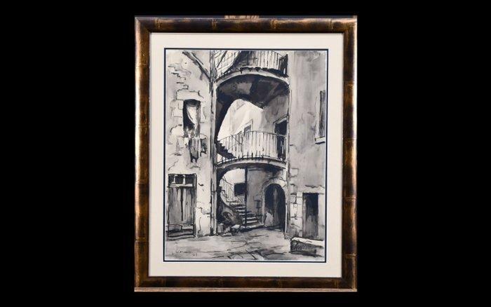 Charles Wittman (1876-1953) - LArchitecture de lOmbre:, Antiek en Kunst, Kunst | Schilderijen | Klassiek