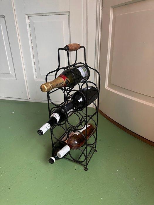 Wijnrek - Metaal - Ouderwets metalen wijnrek, Antiek en Kunst, Curiosa en Brocante
