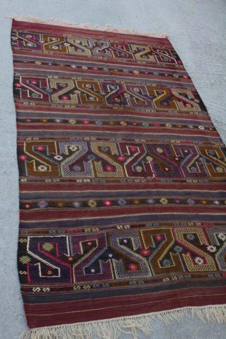 Tapijt - 257 cm - 147 cm - Yuruk Kelim Rug, Maison & Meubles, Ameublement | Tapis & Moquettes