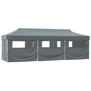 vidaXL Vouwtent pop-up met 8 zijwanden 3x9 m antraciet, Verzenden
