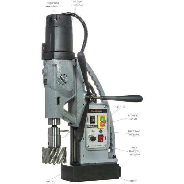 ECO.100S+/TD - Magneet kernboormachine, 100 mm, 220 V, EU., Bricolage & Construction, Outillage | Soudeuses, Enlèvement ou Envoi