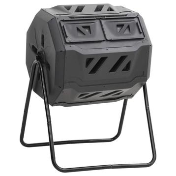 vidaXL Compostbak 160 L 73x64x95 zwart, Verzenden