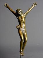 Statue, Corpus Christi, 18e eeuw - 13 cm - Laiton, Antiek en Kunst