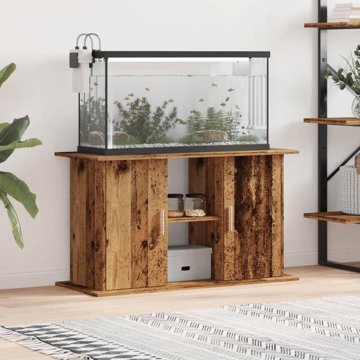 vidaXL Aquariumstandaard 101x41x58 cm bewerkt hout oud, Dieren en Toebehoren, Vissen | Aquaria en Toebehoren, Nieuw, Verzenden