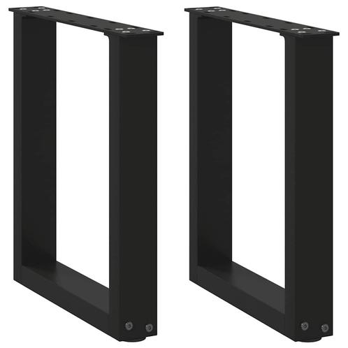 vidaXL Salontafelpoten 2 st U-vormig 28x(42-43) cm staal, Huis en Inrichting, Tafelonderdelen, Nieuw, Verzenden