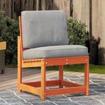 vidaXL Tuinstoel 50,5x55x77 cm massief grenenhout wasbruin, Tuin en Terras, Tuinsets en Loungesets, Verzenden, Nieuw
