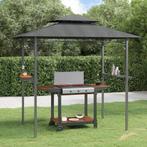 vidaXL Gazebo BBQ et Ã©tagÃ¨res latÃ©rales anthracite, Verzenden