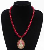 Robijn - Halsketting - God Ganesha - Wijsheid, Geluk en