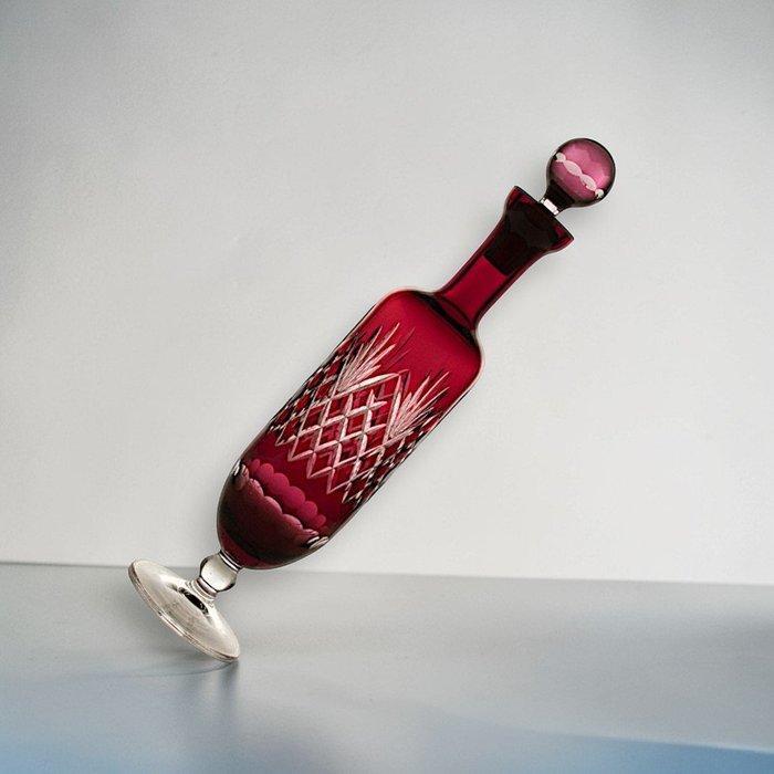 VAB - Karaf - Boheems kristal - Decanter Rubino Boemia, Antiquités & Art, Antiquités | Verre & Cristal
