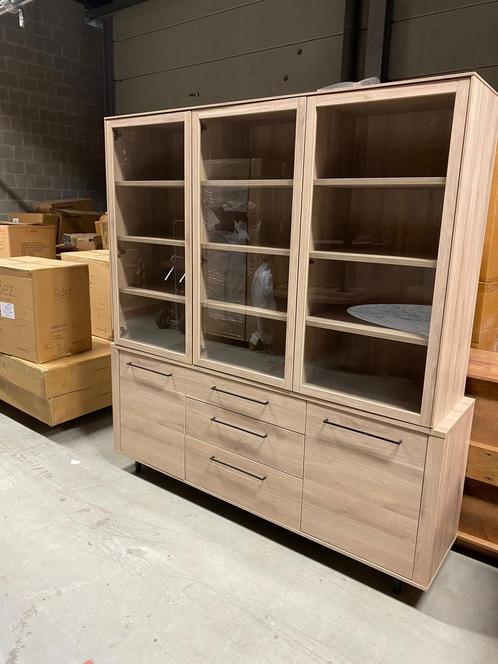 Tess buffetkast, kleur fresh oak, Huis en Inrichting, Kasten | Buffetkasten, Nieuw, Glas, Metaal, Overige materialen