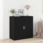 vidaXL Sideboard Zwart Eiken 79x38x80 cm Engineered Wood, Verzenden, Nieuw
