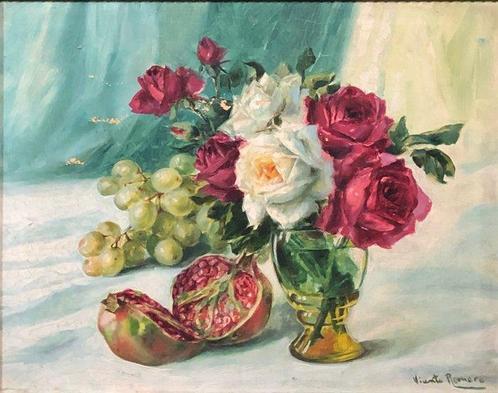 Vicente Romero (1956) - Petit nature morte, Antiek en Kunst, Kunst | Schilderijen | Klassiek