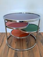 Salontafel - Glas - Salontafel/bijzettafel met drie, Antiek en Kunst