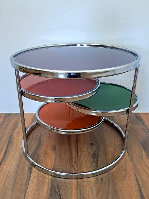 Salontafel - Glas - Salontafel/bijzettafel met drie, Antiek en Kunst, Kunst | Designobjecten