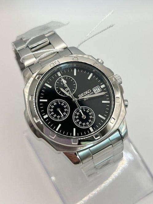 Seiko - Black Chronograph - Sans Prix de Réserve - SND191P1, Handtassen en Accessoires, Horloges | Antiek