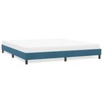 vidaXL Bedframe zonder matras 180x220 cm fluweel donkerblauw, Verzenden, Nieuw