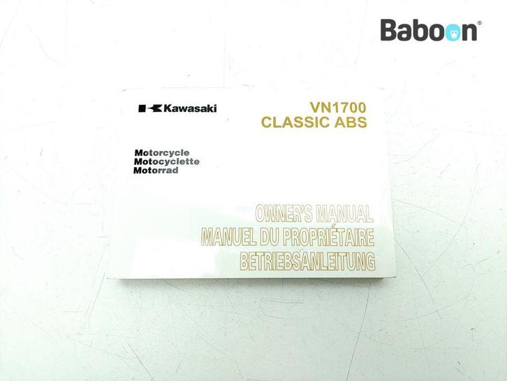 Instructie Boek Kawasaki VN 1700 Classic LT 2009 (VN1700G), Motoren, Onderdelen | Kawasaki, Gebruikt, Verzenden