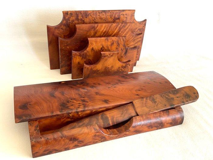 Brievenhouder , pennendoos & briefopener - Bureauset - En, Antiek en Kunst, Kunst | Designobjecten