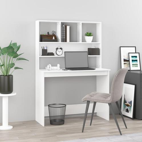 vidaXL Bureau met schappen 102x45x148 cm bewerkt hout, Huis en Inrichting, Bureaus, Nieuw, Verzenden