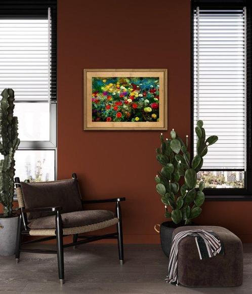 Viet Ha Tran - The memories of flowers, Antiek en Kunst, Kunst | Schilderijen | Modern