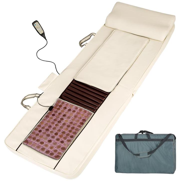 tectake Shiatsu massagematras met jadesteen warmtemat + afst, Sport en Fitness, Massageproducten, Verzenden