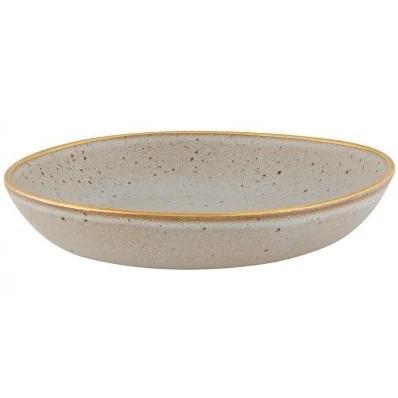 Diepe Borden | GOLD STONE BIANCO | Keramiek | Wit | 6 Stuks, Zakelijke goederen, Horeca | Keukenapparatuur, Nieuw in verpakking