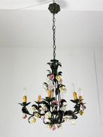 Lampe à suspendre - Fer forgé et céramique